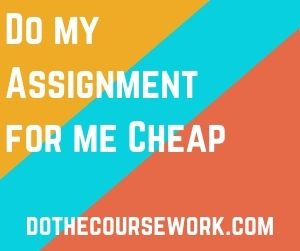 Do my Assignment for me Cheap